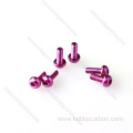 Hot Sales anodized 7075 aluminum round head screws